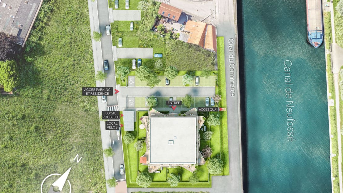 visuel non contractuel Programme immobilier Les Fontines | Acheter un appartement neuf à Arques, du T2 au T4 - Plan Masse